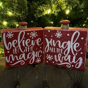 Jingle All The Way & Believe In The Magic Christmas Decor